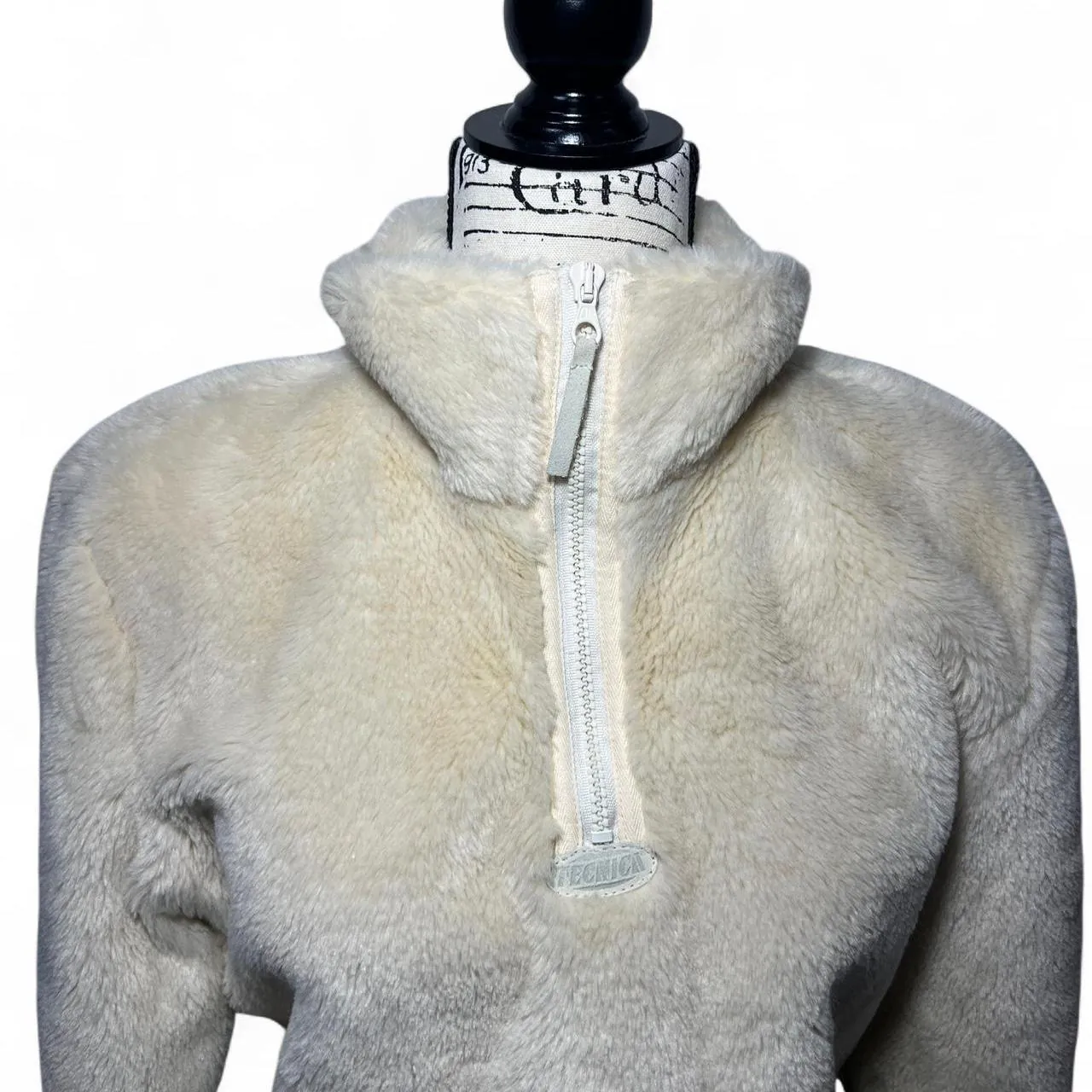 Vintage Tecnica Faux Fur Embroidered Pullover Jacket, photo 3 of 6