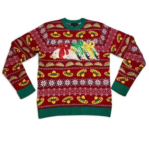 Blizzard Bay Tacos Ugly Christmas Sweater