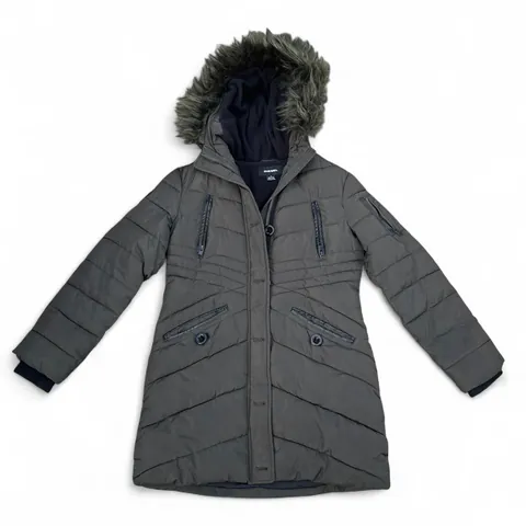 Diesel Classic Green Puffer Jacket with Faux Fur