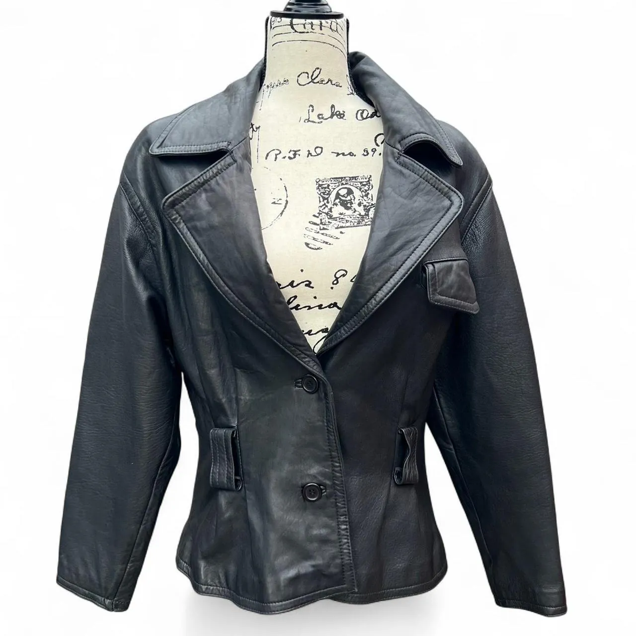 Vintage Siena Studio Black Leather Jacket, photo 1 of 7