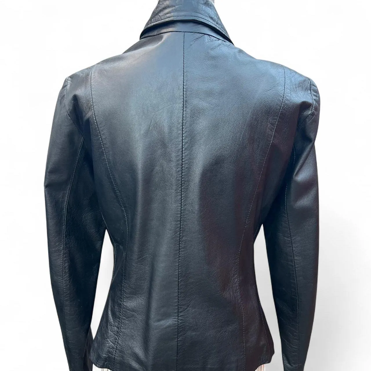 Vintage Sylvia / Eugenia Couros Black Leather Jacket, photo 3 of 4