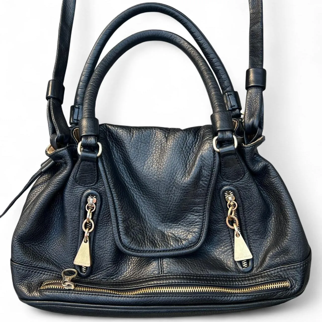 Vintage Chloe Black Leather Shoulder/Crossbody Bag, photo 1 of 8