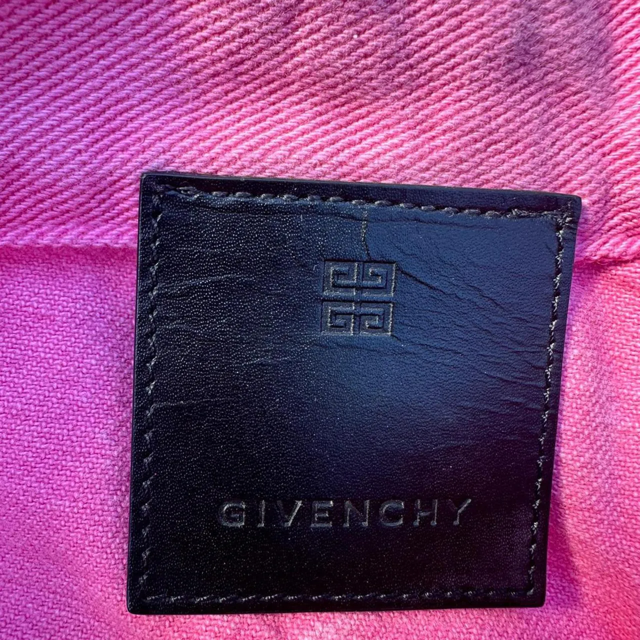 Givenchy Men’s RTW - Straight Fit Trousers in Heavy Crackled Paint on Denim V2, photo 4 of 7