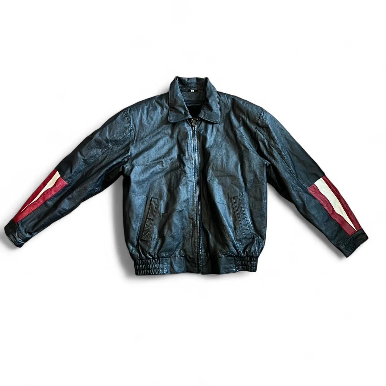 Vintage Leather American Flag Eagle Leather Jacket, photo 3 of 6