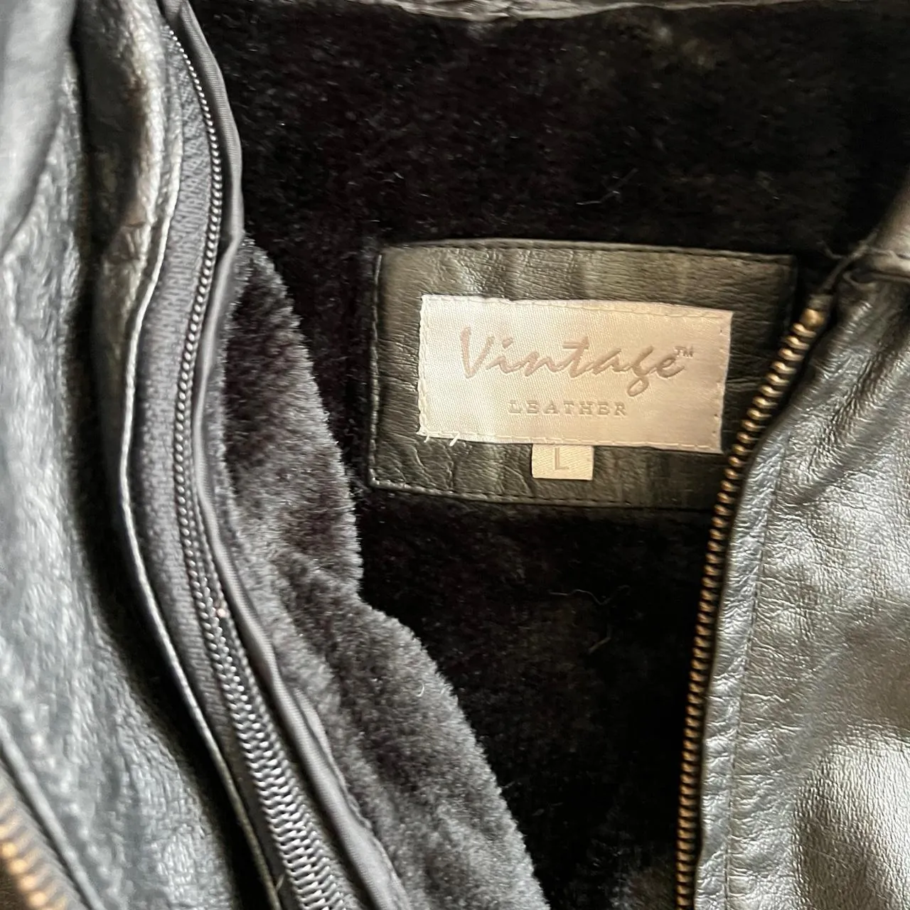 Vintage Leather American Flag Eagle Leather Jacket, photo 6 of 6