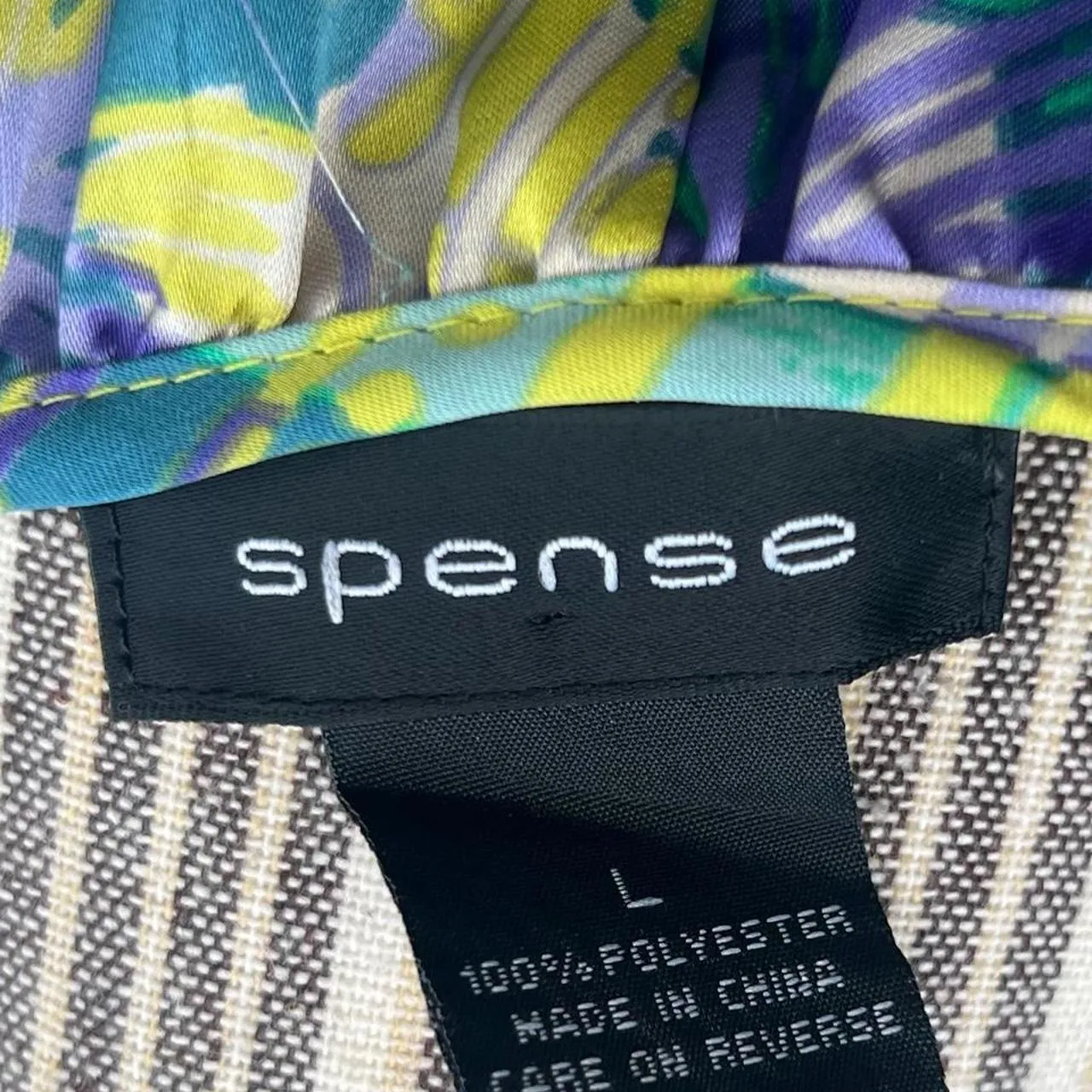 Spense Multicoloured Floral Abstract Blouse with Ruffles, photo 4 of 4