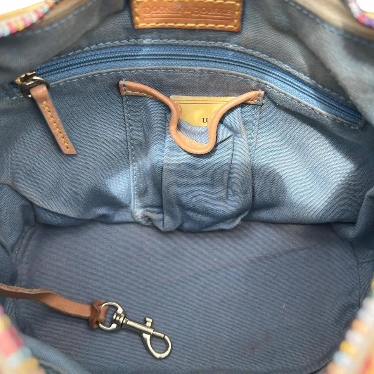 Vintage Dooney & Bourke Y2K Crayon Hearts Hobo Shoulder Bag, photo 5 of 6