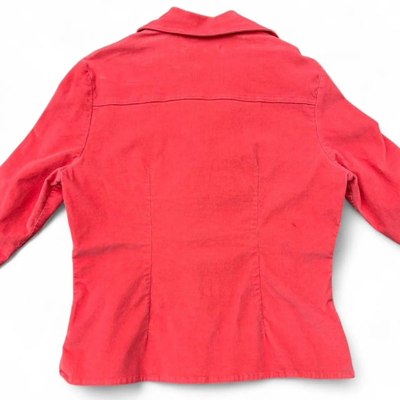 Vintage A.M.I Raspberry Red Corduroy Slim Waist Jacket, photo 5 of 5