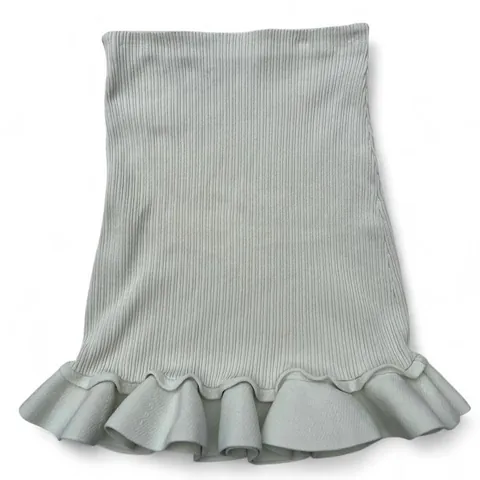 Sandro Ruffle-Trim Pastel Knitted Mini Skirt