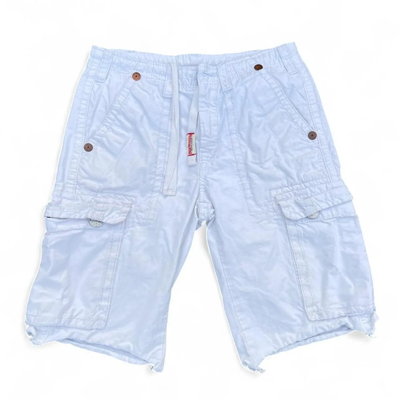 Vintage True Religion White Cargo Shorts, photo 1 of 4