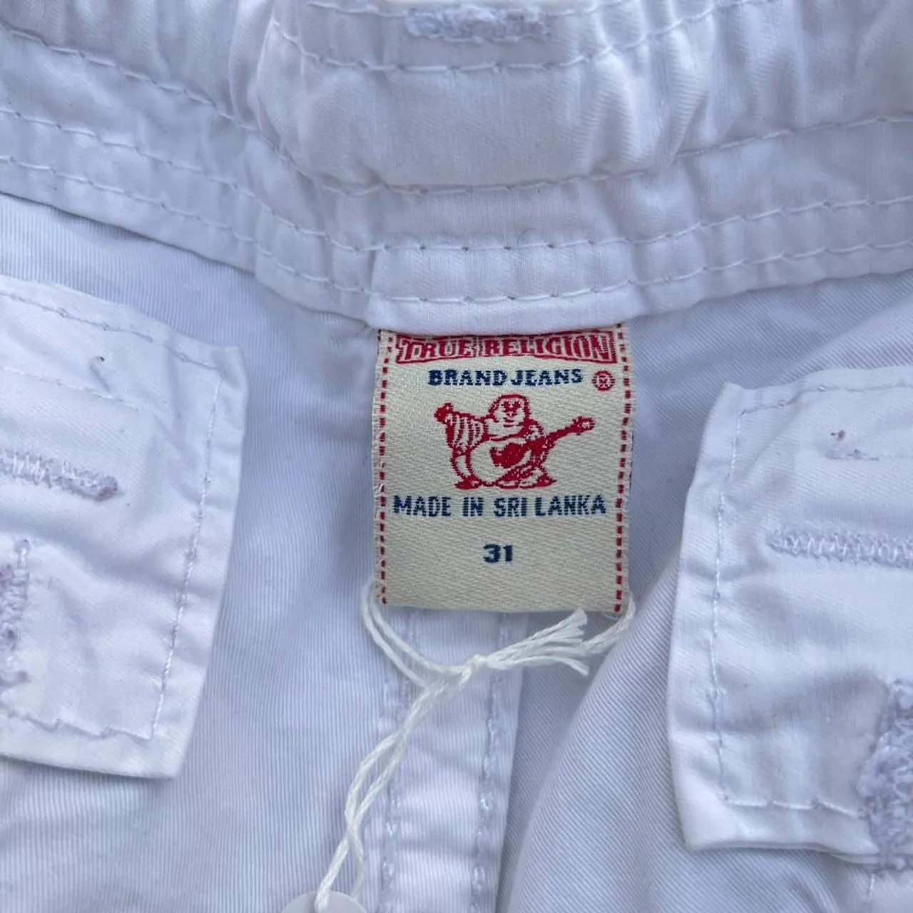 Vintage True Religion White Cargo Shorts, photo 4 of 4
