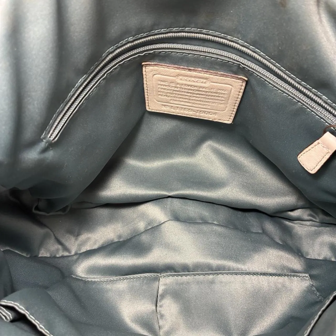 Vintage Coach Poppy Cream Braided Whipstitch Leather Hobo/Shoulder Bag, photo 6 of 7