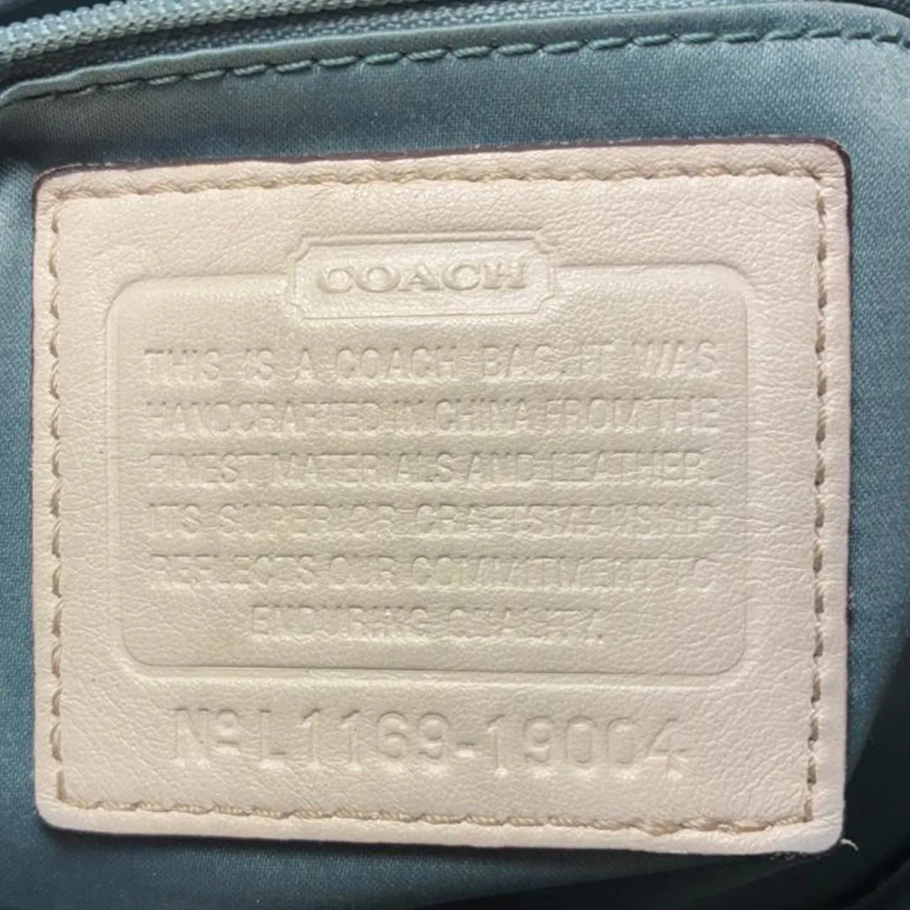 Vintage Coach Poppy Cream Braided Whipstitch Leather Hobo/Shoulder Bag, photo 7 of 7