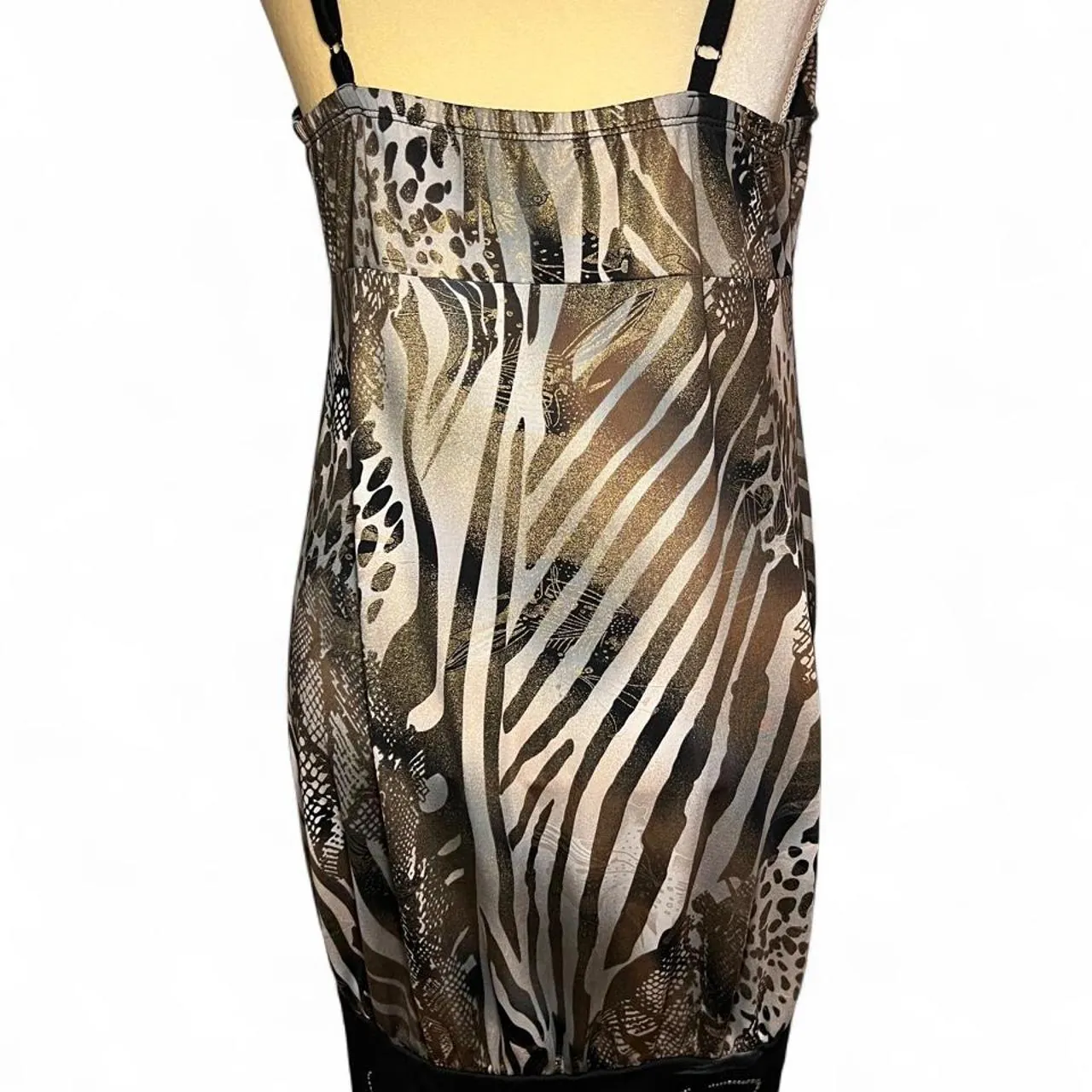 Vintage Y2K Ed Hardy Animal Print Rhinestone Mini Dress, photo 4 of 6
