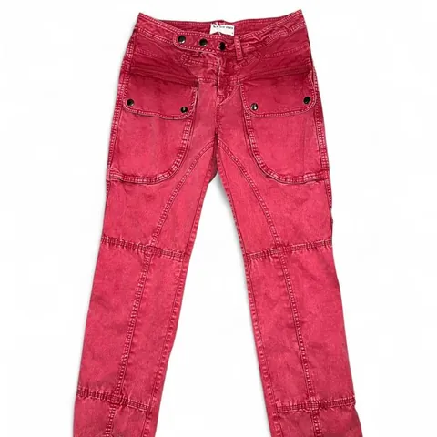 We The Free People Salmon Cargo Hot in It Moto Pants