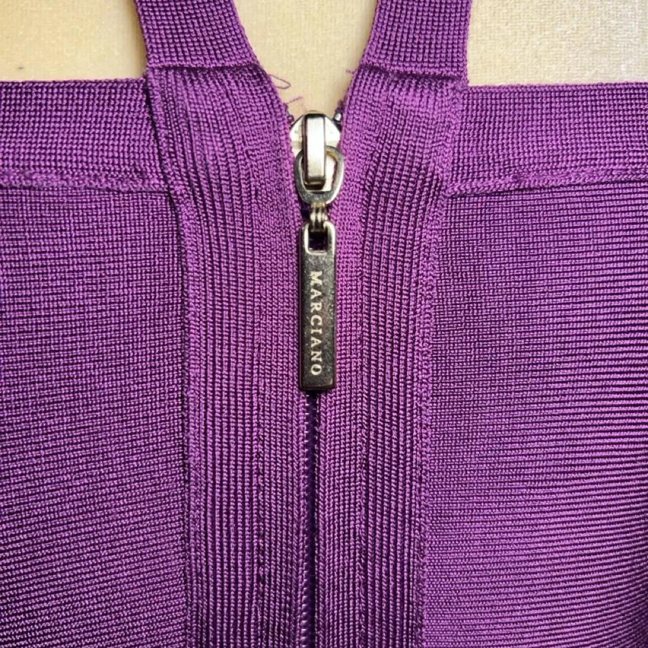 Marciano Marylu Purple Bodycon Bandage Dress, photo 6 of 7